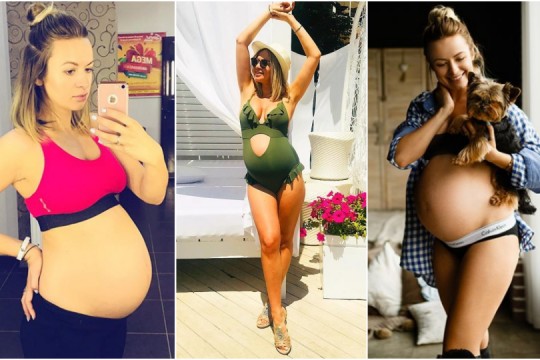 La 39 de săptămâni de sarcină, Elena Ozun nu renunță la sport. Vezi cum se menține în formă!
