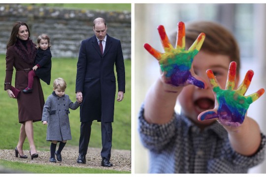 (FOTO) Cel de-al treilea copil al Prințului William și al lui Kate Middleton face 2 anișori. Mama l-a arătat pe micuț în timpul creației!
