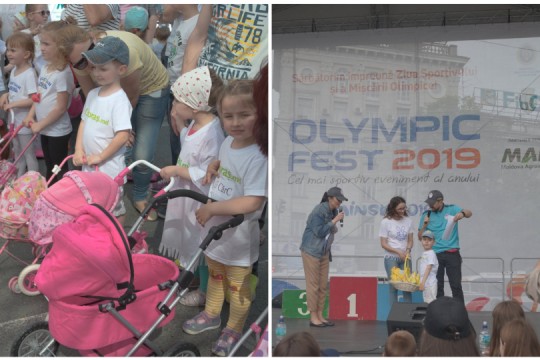 Olympic Fest 2019 - cum a fost întrecerea copiilor cu cărucioare pentru păpuși