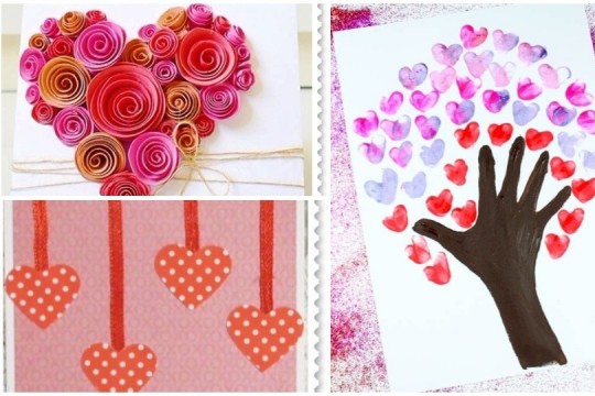 Felicitări handmade de Ziua Îndrăgostiților pe care le puteți face cu copiii