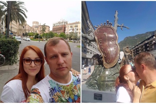 La 10 ani de la căsătorie, Aurel Chirtoacă și soția sa explorează Spania
