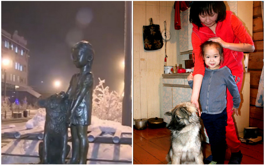 Povestea fetiței căreia i s-a ridicat o statuie de bronz în Rusia