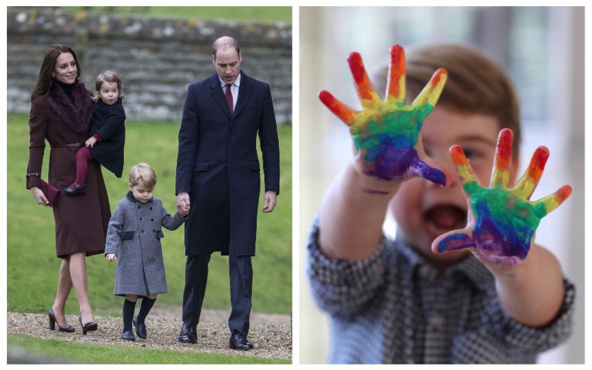 (FOTO) Cel de-al treilea copil al Prințului William și al lui Kate Middleton face 2 anișori. Mama l-a arătat pe micuț în timpul creației!