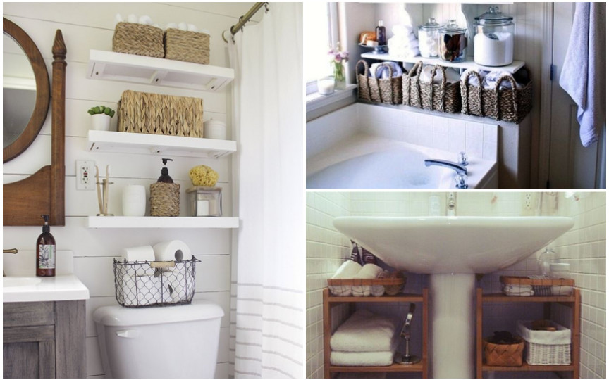 (FOTO) 20 de idei creative de organizare a lucrurilor în baie