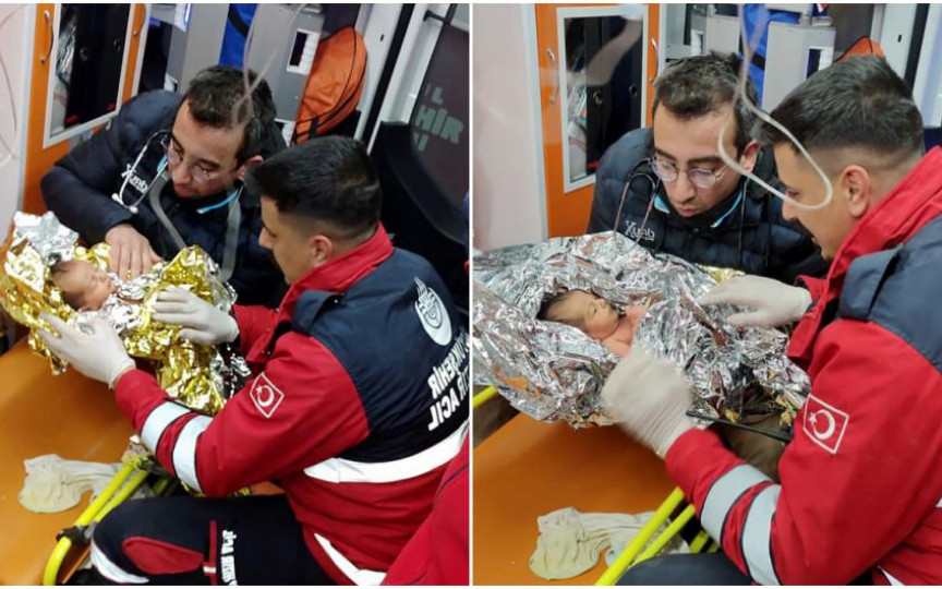 Un bebeluş de 10 zile a supraviețuit miraculos sub ruine peste 100 de ore în Turcia. Mama lui a strigat cu ultimele puteri după ajutor