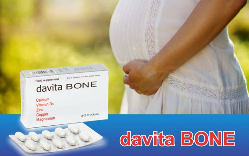 davita BONE – suplimentul de calciu pentru femeile însărcinate, dar și pentru cele care își doresc să rămână însărcinate