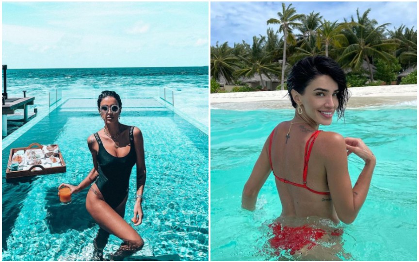 Adelina Pestrițu, noi imagini din vacanța din Maldive