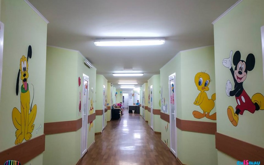Eroii celor mai îndrăgite desene animate au fost pictați pe pereții unui spital din capitală