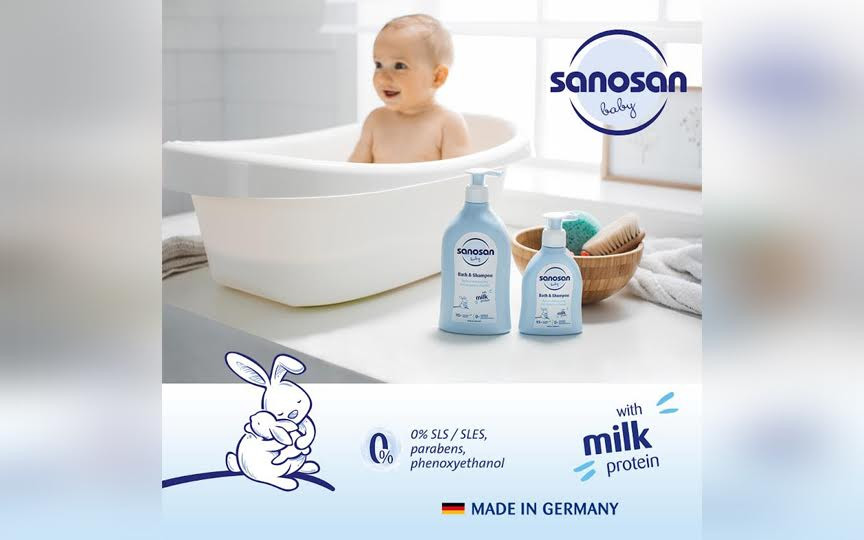 Produsele naturale Sanosan create cu dragoste pentru îngrijirea pielii bebelușilor, copiilor și mamelor
