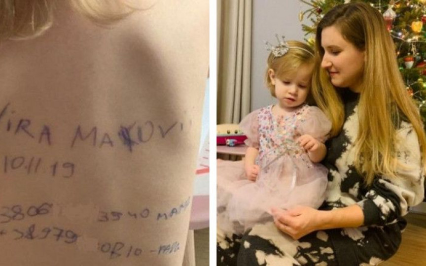 Mama din Ucraina care a scris pe spatele fetiței datele de contact, crezând că va muri, a ajuns în Franța
