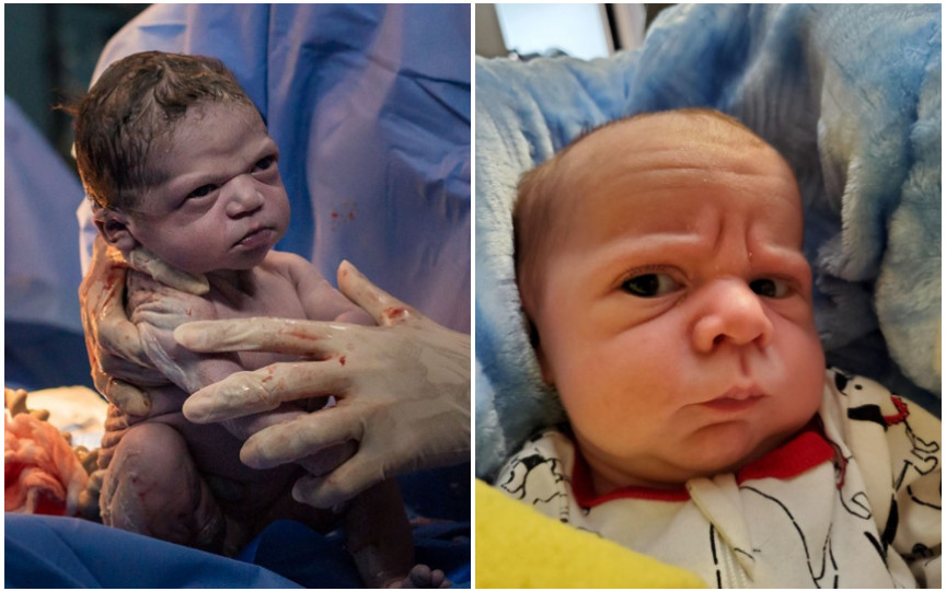 (FOTO) 10 nou-născuți care deja par plictisiți de viață