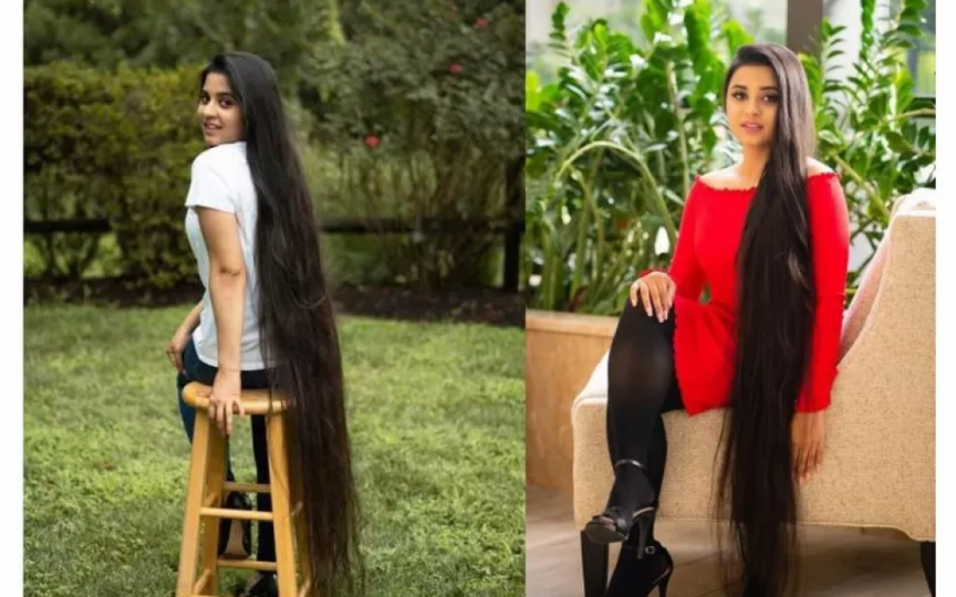 Nu s-a tuns 17 ani! O femeie a donat 1,5 metri din părul ei natural pentru o cauză nobilă