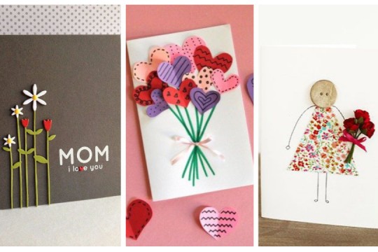 Idei de felicitări handmade pentru mame, pe care le puteți face cu picii