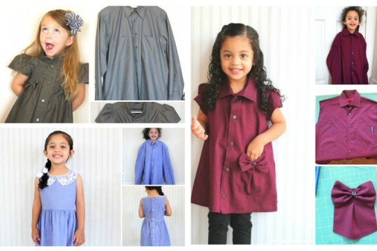Transformă cămășile vechi în rochițe de vară pentru fetiță