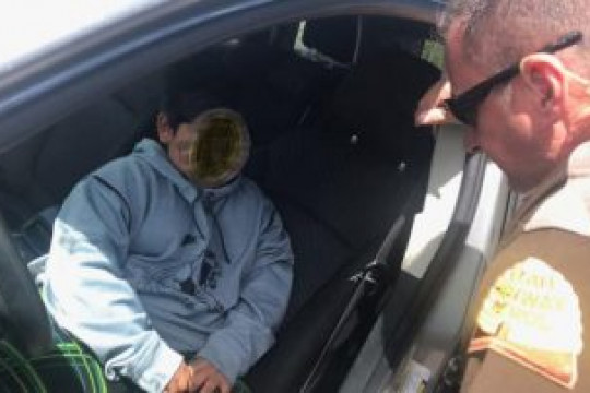 Un copil de doar 5 ani a fost prins conducând spre California pentru a-și cumpăra un lamborghini