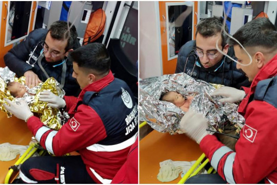 Un bebeluş de 10 zile a supraviețuit miraculos sub ruine peste 100 de ore în Turcia. Mama lui a strigat cu ultimele puteri după ajutor