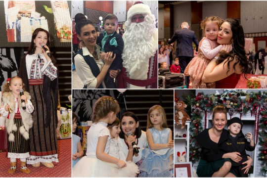 Mai multe vedete au participat împreună cu copiii lor la un carnaval de Crăciun