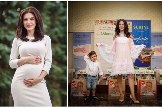 În cea de-a 7-a lună de sarcină, Vera Terentiev-Furtună defilează în calitatea de model