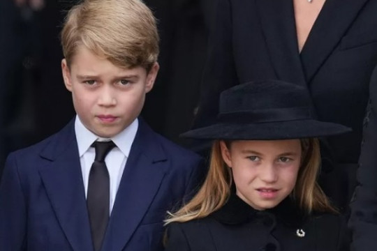 Cele mai puternice fotografii cu Prințul George și Prințesa Charlotte, de la înmormântarea Reginei Elisabeta a II-a