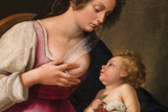 Alăptarea la sân imortalizată în opere de artă
