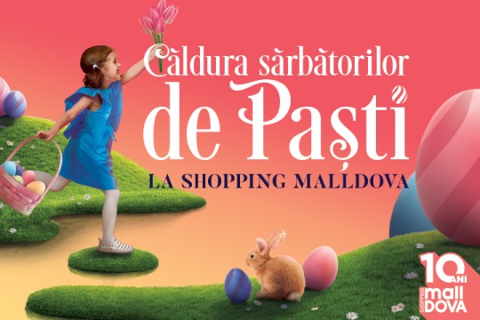 La Shopping MallDova sărbătorile pascale au gust de ciocolată! Iepurașul a pregătit surprize pentru toți copiii