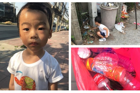 Mama care și-a pus fiul de 5 ani să adune gunoi pentru bani. E impresionant din ce cauză a acționat astfel!