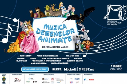 Un eveniment superb va avea loc pe 1 iunie la Chișinău: Muzica Desenelor Animate