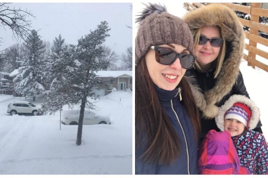 Istoria unei familii de moldoveni cum se descurcă iarnă în Canada