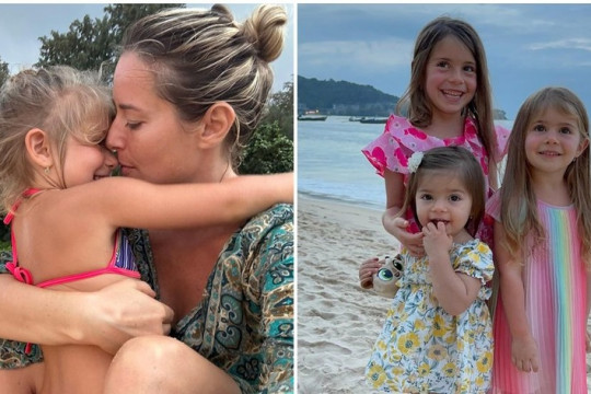 Laura Cosoi, poze emoționante cu cele 3 fetițe ale sale, în vacanță
