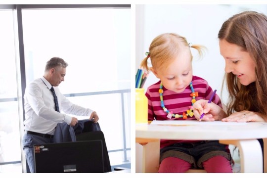 9 diferențe între munca tatălui și „jobul” de mamă