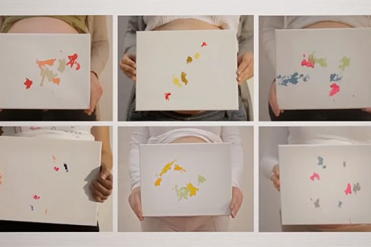 Picturi realizate de copiii care încă nu s-au născut (Video)