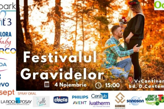 Revista Odoraș vă invită pe 4 noiembrie la Festivalul Gravidelor