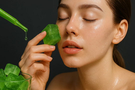 Cuburi de gheață cu aloe vera – secretul natural care estompează petele pigmentare și înlocuiește retinolul