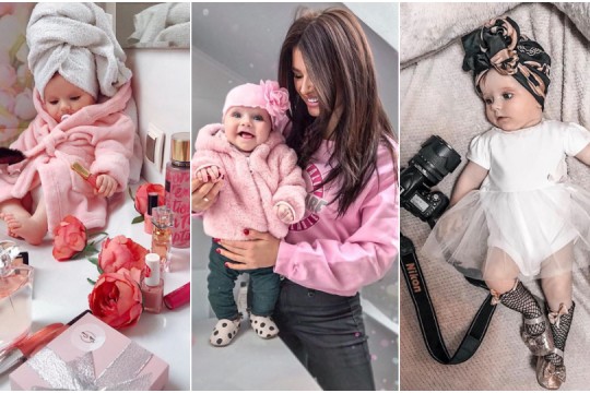 La 6 luni, fiica bloggeriței Doina Stratan are cont de instagram și cochetează cu modelingul