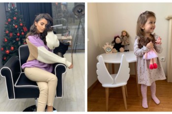 (FOTO) Fetița creatoarei Elena Bivol e o adevărată fashionistă. Mămica a arătat cum stă micuța la manichiură