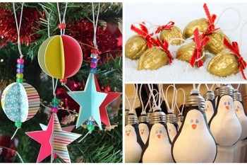 Idei de decorații pentru pomul de Crăciun, pe care le poți face acasă