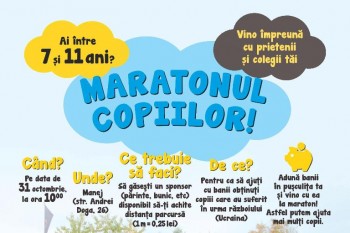 Maratonul copiilor - oferă copilului tău șansa să devină un campion al bunătății