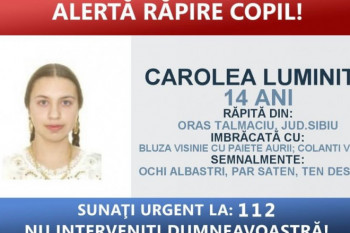 A fost găsită fata de 14 ani răpită noaptea din casă de patru bărbați mascați