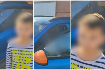 Copil de 7 ani, filmat în timp ce parca maşina pe o stradă din Constanţa. Nu ar fi la prima abatere