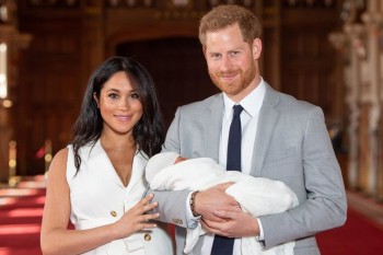 Prima imagine cu fiul prințului Harry și Meghan Markle