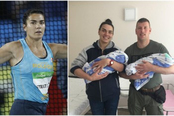 Soacra cu 4 nurori. Atleta Natalia Stratulat a devenit pentru a doua oară mamă de gemeni