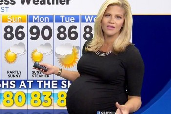 Mesajul unei prezentatoare meteo către cei care au jignit-o pentru că este gravidă