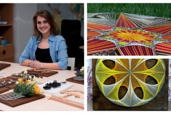 String Art – lucrări neobișnuite realizate de o tânără moldoveancă