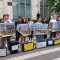 Un grup de tineri a protestat la Guvern împotriva închiderii mai multor universități