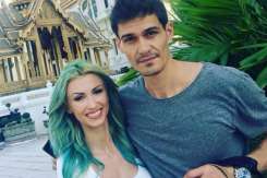 Burtica Andreei Bălan a fost desenată de iubitul ei, George