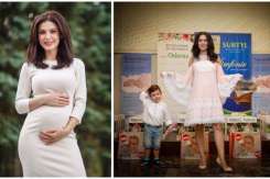 În cea de-a 7-a lună de sarcină, Vera Terentiev-Furtună defilează în calitatea de model