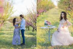În ultimele zile de sarcină, prezentatoarea TV, Stela Mikșanski, a pozat în livada de piersic. Ce romantică și ce primăvăratică mămică!