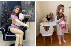 (FOTO) Fetița creatoarei Elena Bivol e o adevărată fashionistă. Mămica a arătat cum stă micuța la manichiură