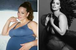 Ashley Graham a născut gemeni acasă