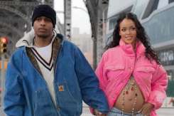 Primele imagini cu cântăreața Rihanna însărcinată